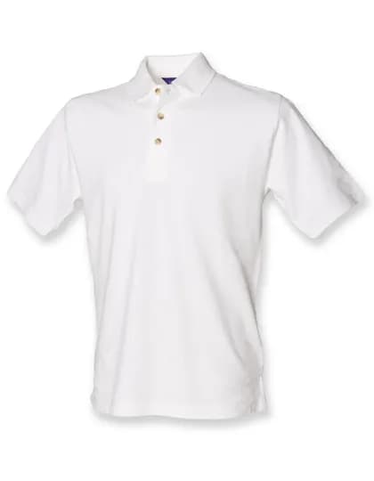 Classic Cotton Piqué Polo Shirt - White