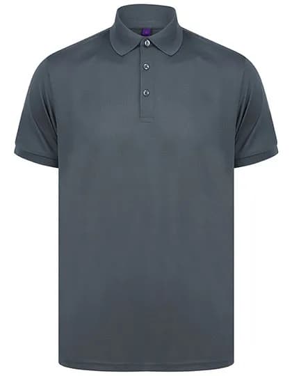 Recycled Polyester Polo Shirt - Charcoal