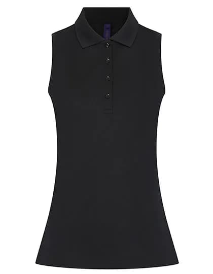 Ladies´ Sleeveless Coolplus® Polo Shirt - Black