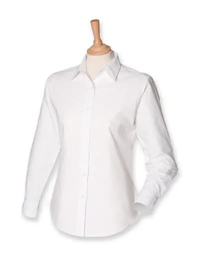 Ladies´ Classic Long Sleeved Oxford Shirt - White