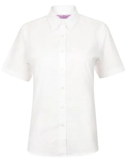 Ladies´ Classic Short Sleeved Oxford Shirt - White