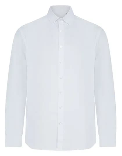 Men´s Long Sleeved ´Cotton Feel´ Coolplus® Shirt - White