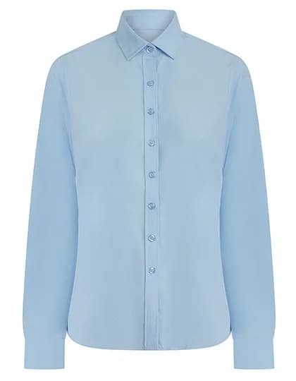 Ladies´ Long Sleeved ´Cotton Feel´ Coolplus® Shirt - Light Blue