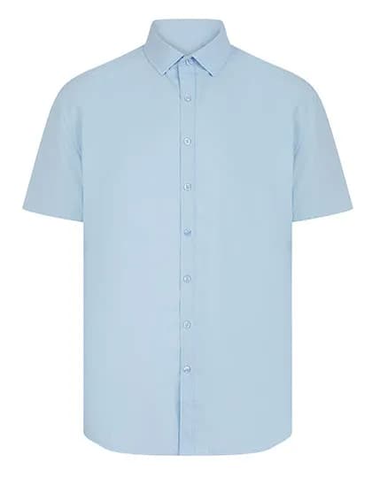Men´s Short Sleeved ´Cotton Feel´ Coolplus® Shirt - Light Blue