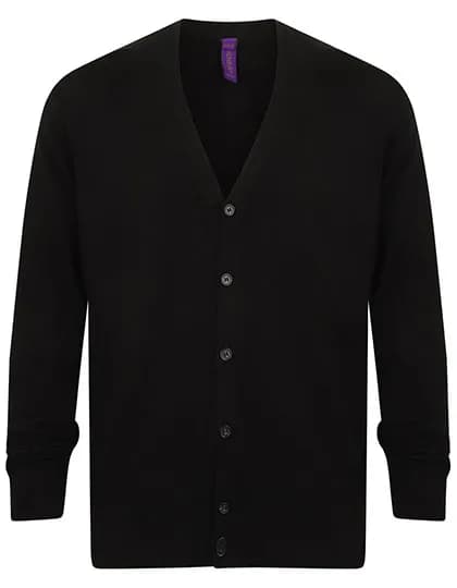 Men´s Lightweight V-Neck Cardigan - Black