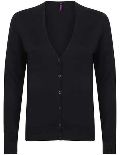 Ladies´ Lightweight V-Neck Short Cardigan - Navy