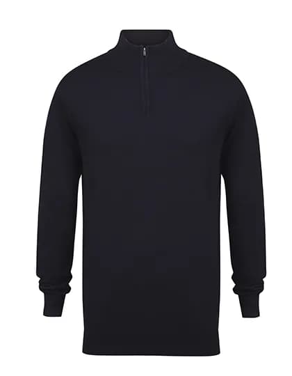 Men´s Quarter Zip Jumper - Navy