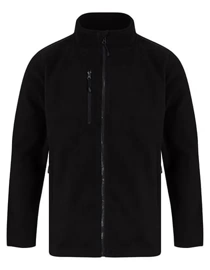 Recycled Polyester Microfleece Jacket - Black
