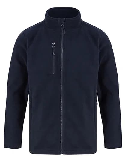 Recycled Polyester Microfleece Jacket - Navy