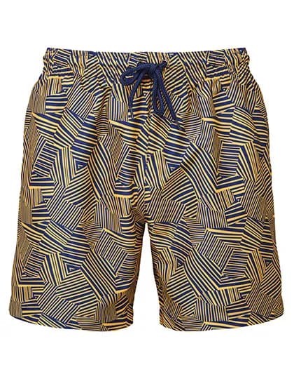 Men´s Swim Shorts - Navy-Mustard