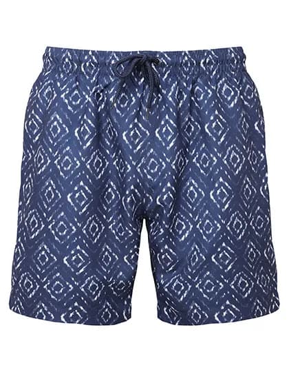 Men´s Swim Shorts - Navy-White-Aztec