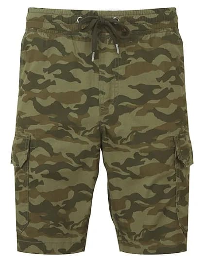 Men´s Camo Cargo Utility Shorts - Green