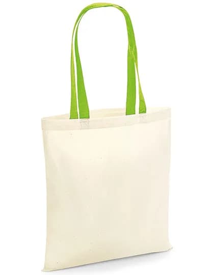 Bag for Life - Contrast Handles - Natural/Lime Green