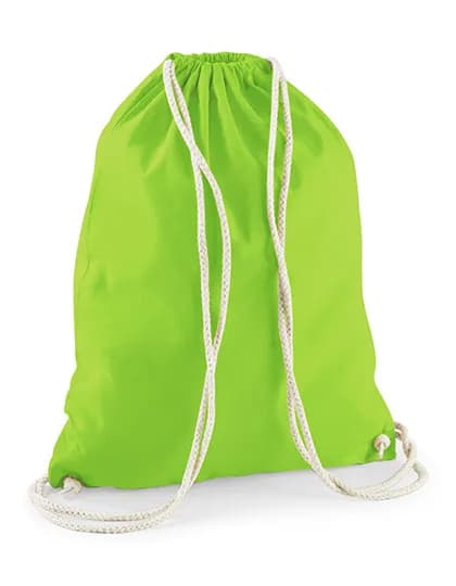 Cotton Gymsac - Lime Green