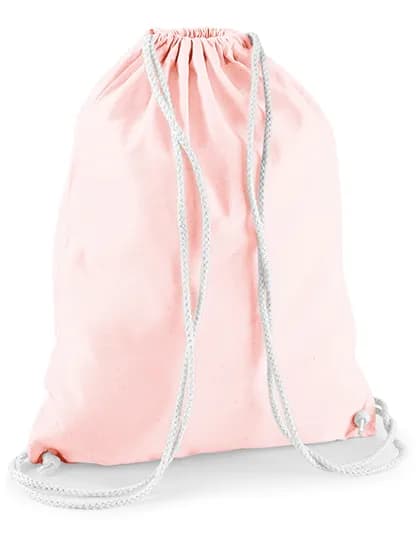 Cotton Gymsac - Pastel Pink/White
