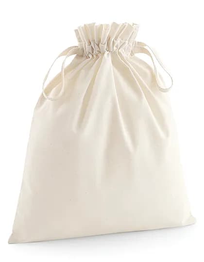 Organic Cotton Draw Cord Bag - Natural