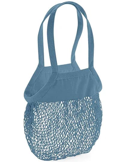 Organic Cotton Mesh Grocery Bag - Airforce Blue