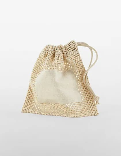 Organic Cotton Mesh Sacks - Natural