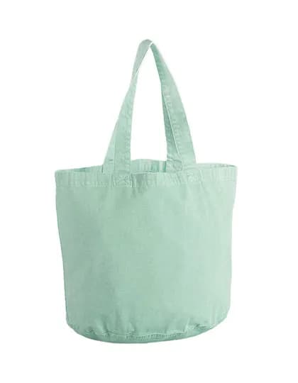 Garment Dyed Shopper - Vintage Aqua