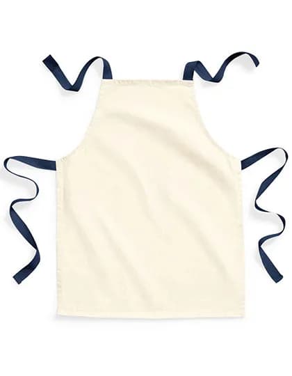 Fairtrade Cotton Junior Craft Apron - Natural/French Navy