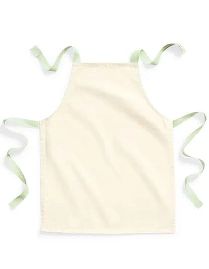 Fairtrade Cotton Junior Craft Apron - Natural/Pistachio