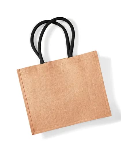 Jute Classic Shopper - Natural/Black
