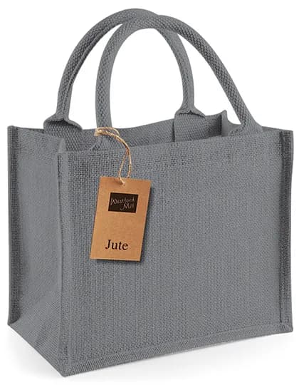 Jute Mini Gift Bag - Graphite Grey/Graphite Grey