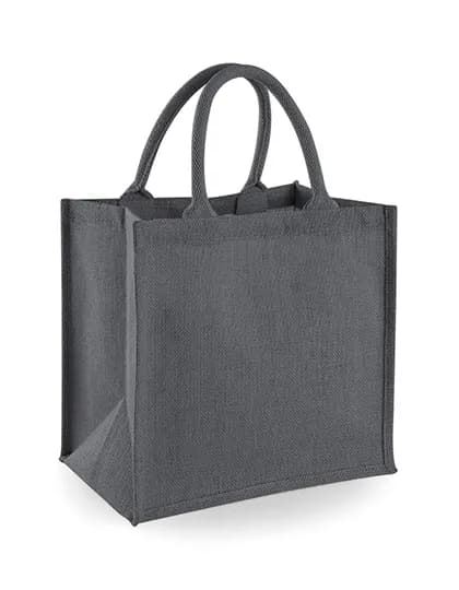 Jute Midi Shopper - Graphite Grey/Graphite Grey