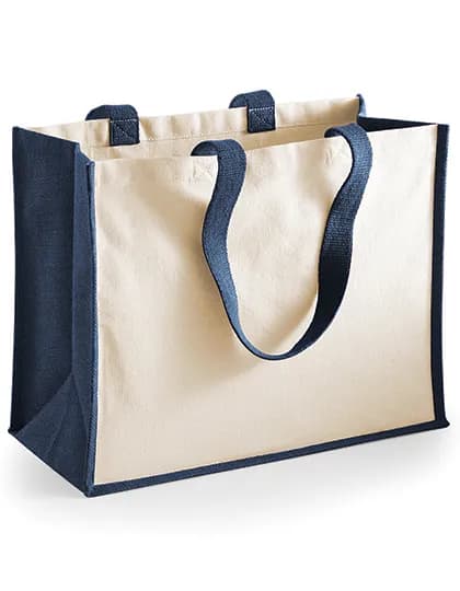 Printers Jute Classic Shopper - Navy