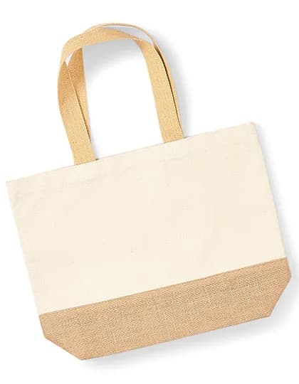 Jute Base Canvas Bag - Natural
