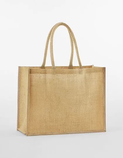 Natural Starched Jute Classic Shopper - Natural/Natural