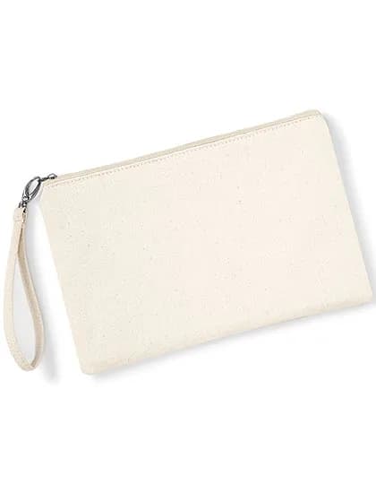 Canvas Wristlet Pouch - Natural/Natural