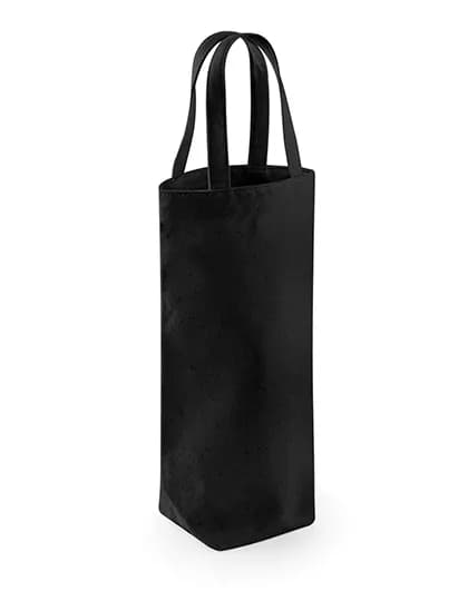 Fairtrade Cotton Bottle Bag - Black