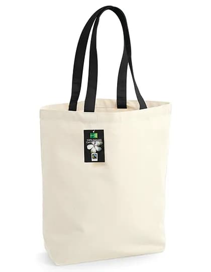Fairtrade Cotton Camden Shopper - Natural/Black