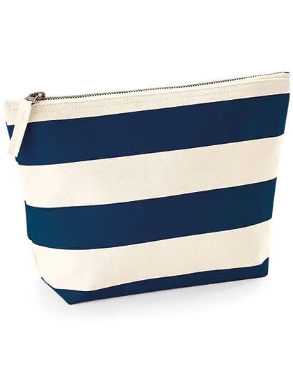 Nautical Accessory Bag - Natural/Navy