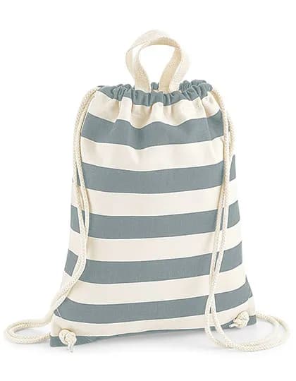 Nautical Gymsac - Natural/Grey