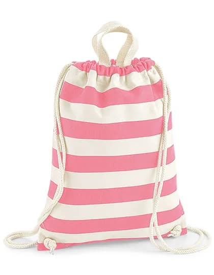 Nautical Gymsac - Natural/Pink