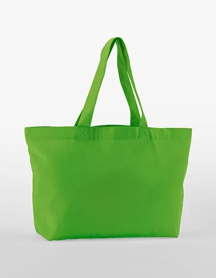 EarthAware® Organic Twill Shopper - Apple Green