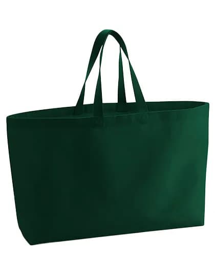 Oversized Canvas Bag - Bottle Green