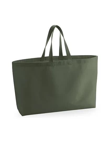 Oversized Canvas Bag - Olive Green