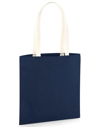 EarthAware® Organic Bag for Life - Contrast Handles - French Navy/Natural