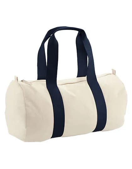 EarthAware® Organic Barrel Bag - Natural/French Navy