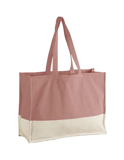 EarthAware® Organic Contrast Shopper - Rose/Natural