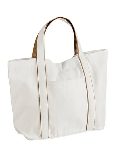 Courtside Medium Bag - Soft White/Caramel