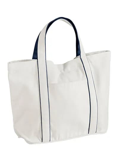 Courtside Medium Bag - Soft White/French Navy