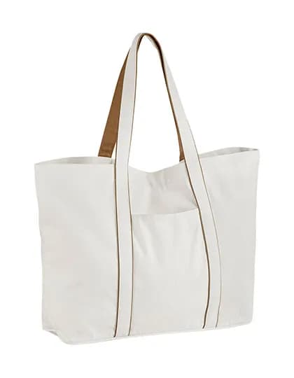 Courtside Large Bag - Soft White/Caramel