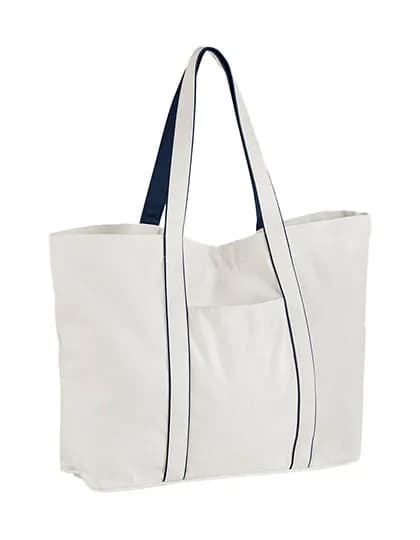 Courtside Large Bag - Soft White/French Navy