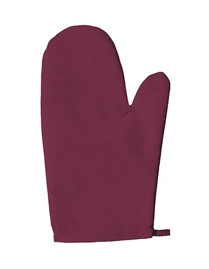 Oven Mitt (1 pcs) - Burgundy