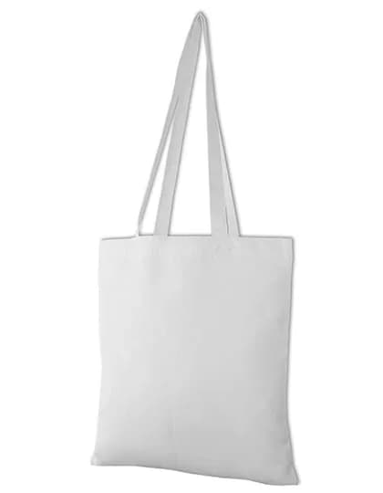 Long Handle Carrier Bag - White