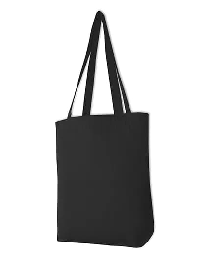 Canvas Carrier Bag Long Handle - Black